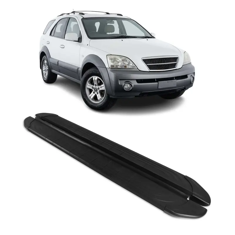 Marchepieds Latéraux pédale pour Kia Sorento 2002-2009 2Pcs Aluminium Noir