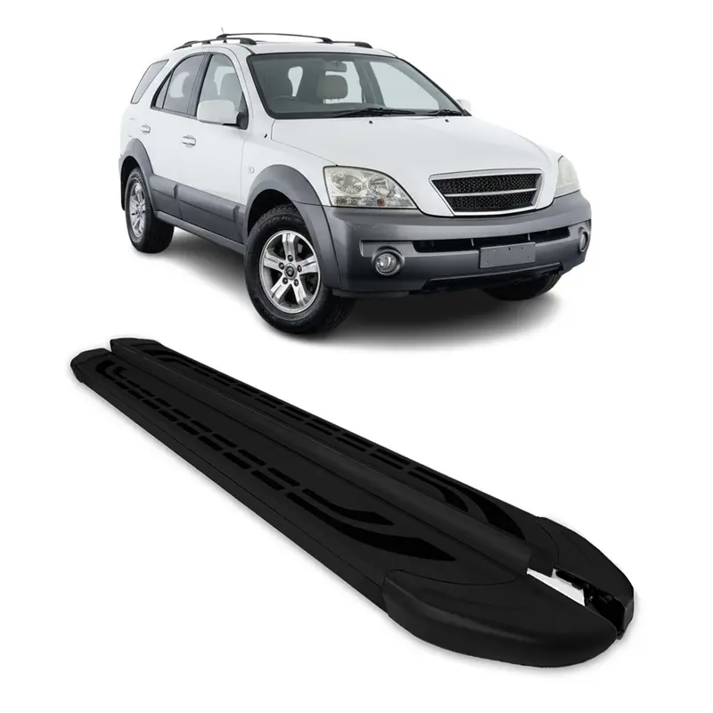 Marchepieds Latéraux pédale pour Kia Sorento 2002-2009 Aluminium Noir 2Pcs