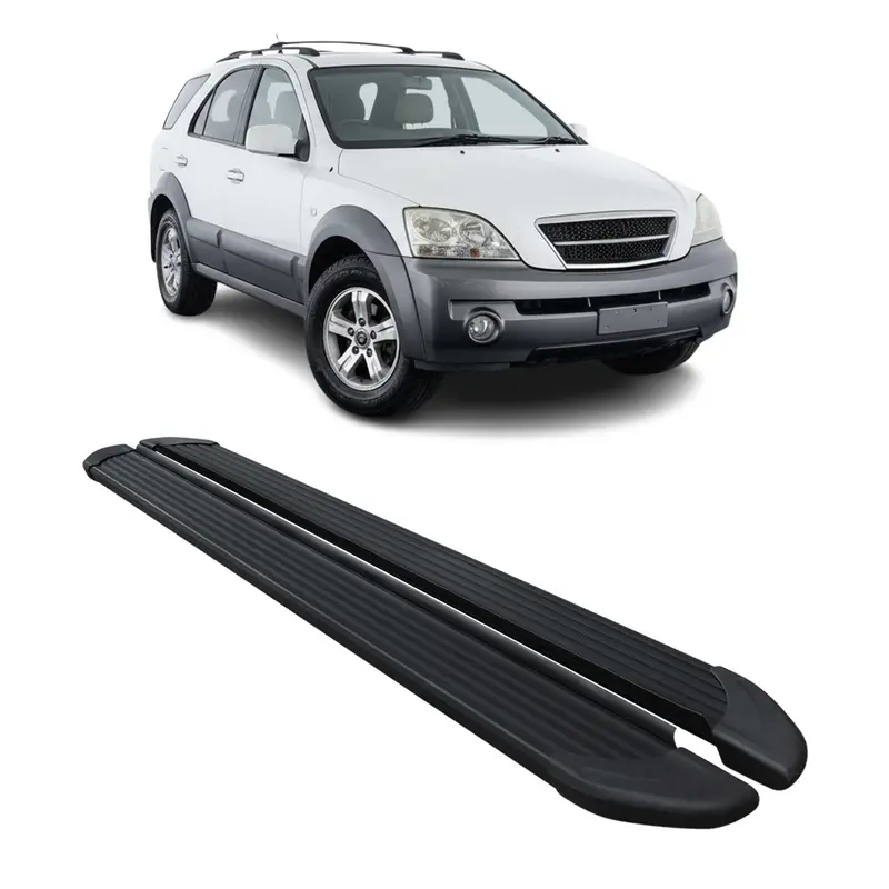 Marchepieds Latéraux pédale pour Kia Sorento 2002-2009 Noir Aluminium 2Pcs