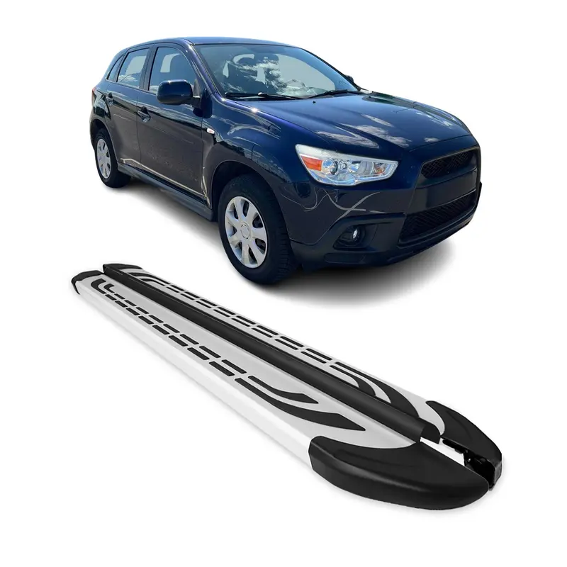 Marchepieds Latéraux pédale pour Mitsubishi ASX 2010-2022 Aluminium Gris 2Pcs