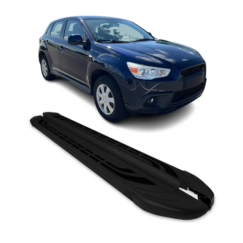 Marchepieds Latéraux pédale pour Mitsubishi ASX 2010-2022 Aluminium Noir 2Pcs