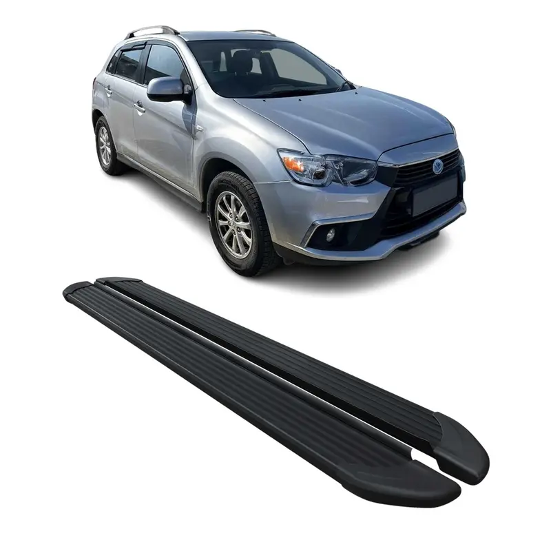 Marchepieds Latéraux pédale pour Mitsubishi ASX 2010-2022 Noir Aluminium 2Pcs