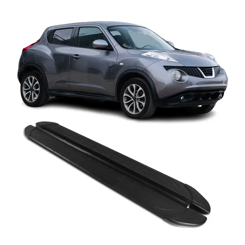 Marchepieds Latéraux pédale pour Nissan Juke 2010-2019 2Pcs Aluminium Noir