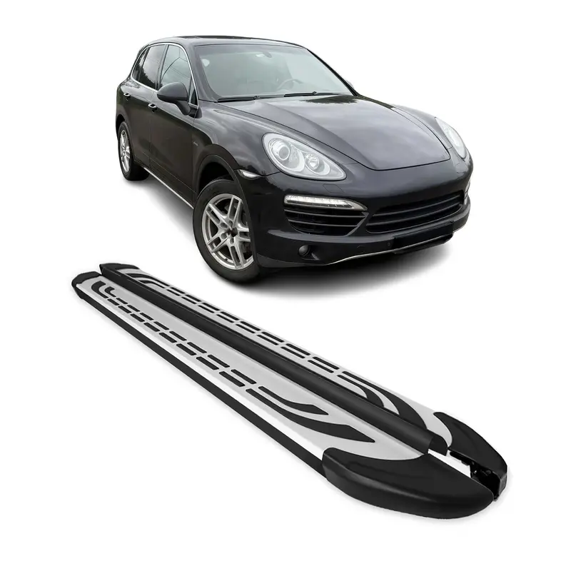 Marchepieds latéraux pédale pour Porsche Cayenne 2010-2017 en Aluminium
