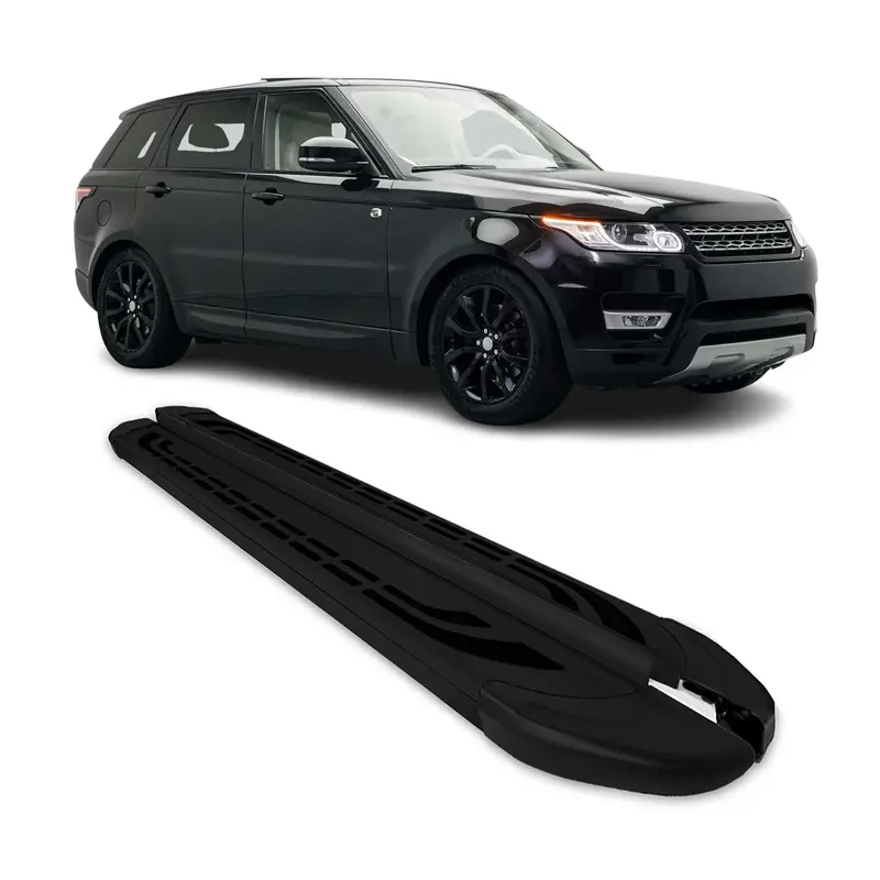 Marchepieds Latéraux pédale pour Range Rover Sport 2013-22 Alu Noir 2Pcs