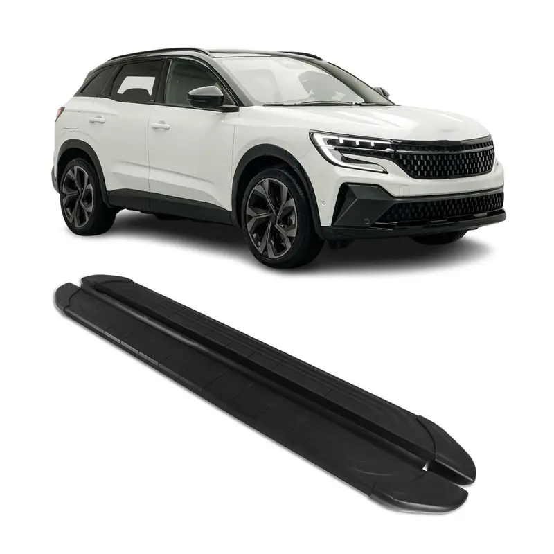 Marchepieds Latéraux Pédale pour Renault Austral 2022-2026 Alu Noir 2 pièces