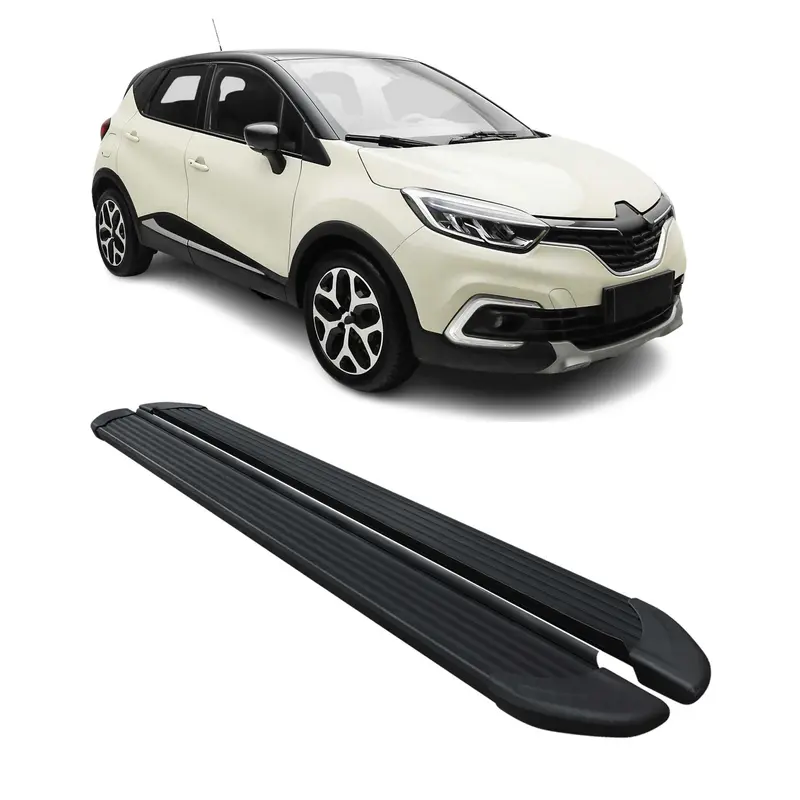 Marchepieds Latéraux pédale pour Renault Captur 2013-2020 Noir Aluminium 2Pcs