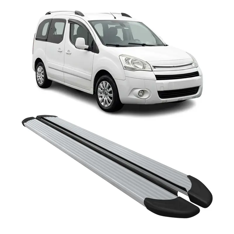 Marchepieds Latéraux pour Citroen Berlingo 2008-2018 L1 Aluminium Argent 2Pcs