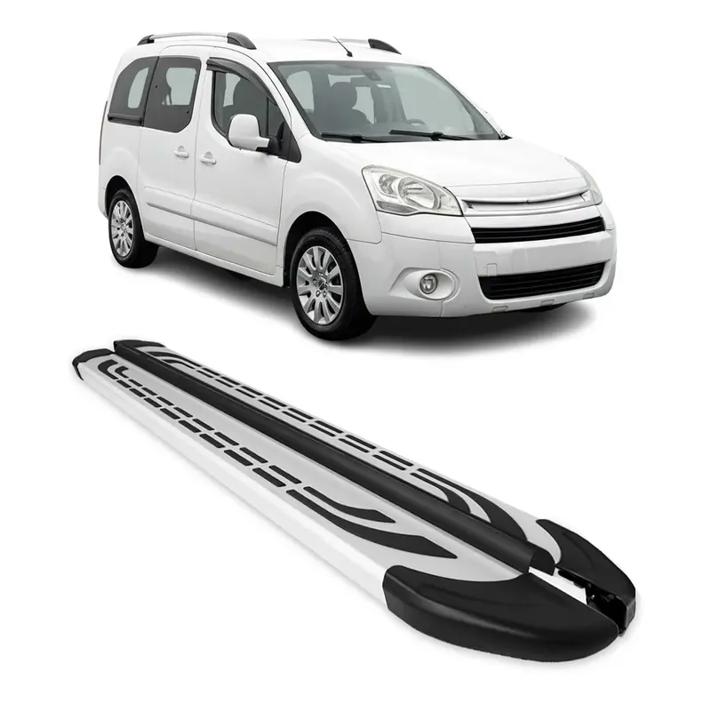 Marchepieds Latéraux pour Citroen Berlingo 2008-2018 L1 Aluminium Gris 2Pcs