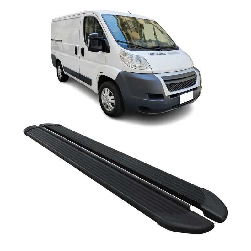 Marchepieds Latéraux pour Citroen Jumper 2006-2026 Aluminium Noir L1 Court 2Pcs