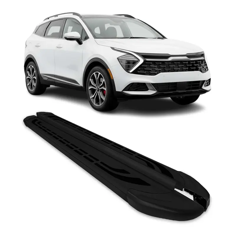 Marchepieds Latéraux pour Kia Sportage 2023-2026 Aluminium Noir 2 Pcs