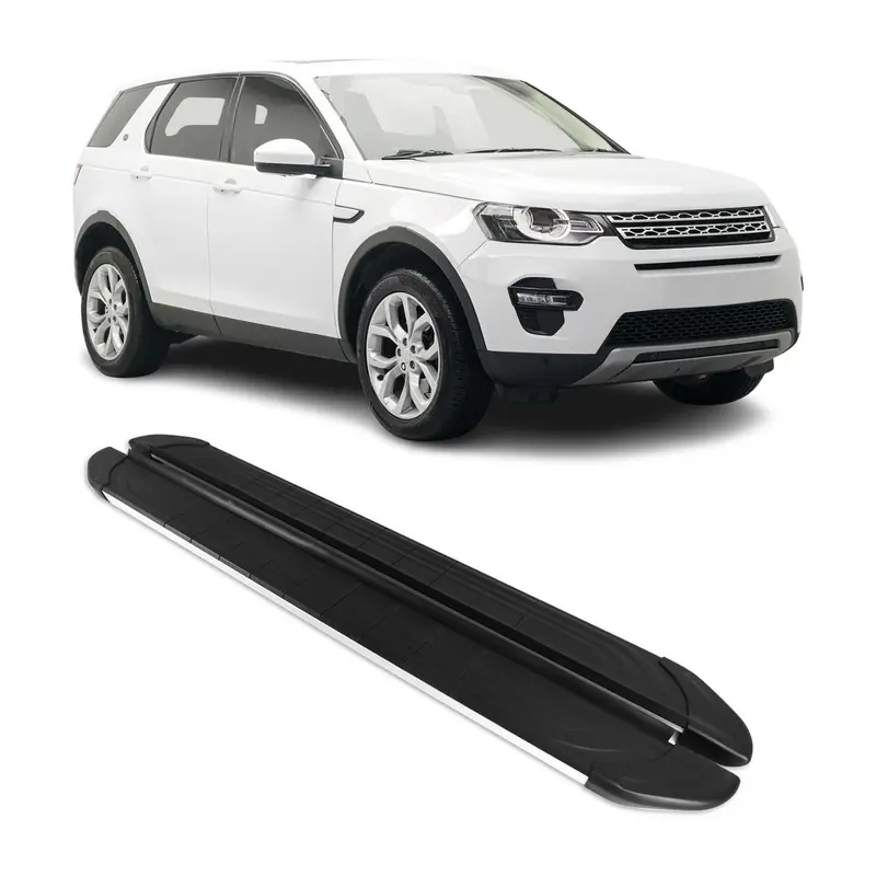 Marchepieds Latéraux pour Land Rover Discovery Sport 2014-2019 L550 Gris Noir