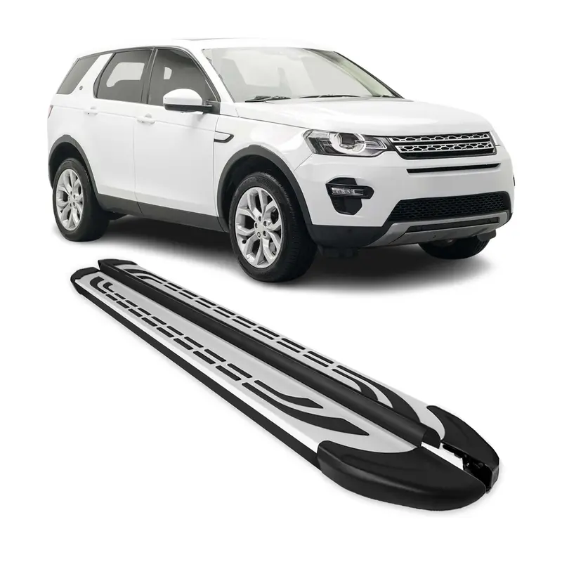 Marchepieds Latéraux pour Land Rover Discovery Sport 2015-2026 Gris Noir Alu