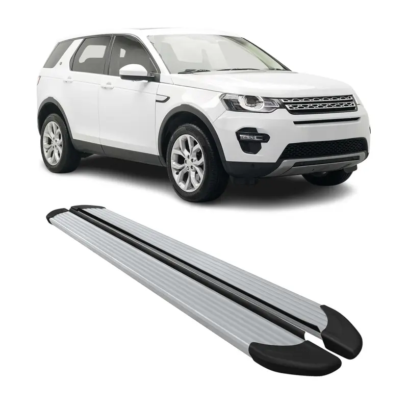 Marchepieds Latéraux pour Land Rover Discovery Sport L550 2014-2020 Alu Argent