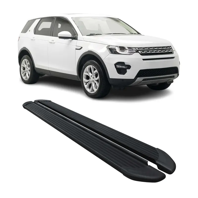 Marchepieds Latéraux pour Land Rover Discovery Sport L550 2014-2020 Noir Alu 2x