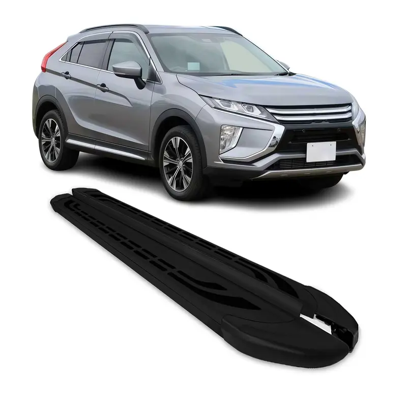 Marchepieds Latéraux pour Mitsubishi Eclipse Cross 2018-2026 Aluminium Noir 2Pcs