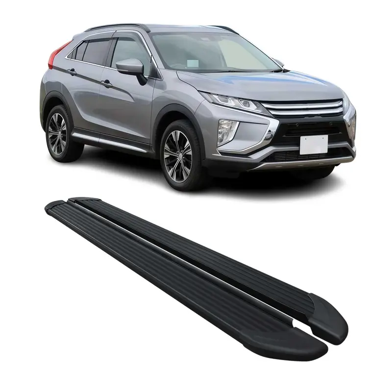 Marchepieds Latéraux pour Mitsubishi Eclipse Cross 2018-2026 Noir Aluminium 2x