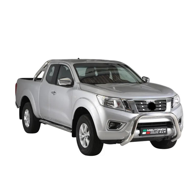 Marchepieds Latéraux pour Nissan NP300 Navara King Cab 2015-2023 Acier Argent