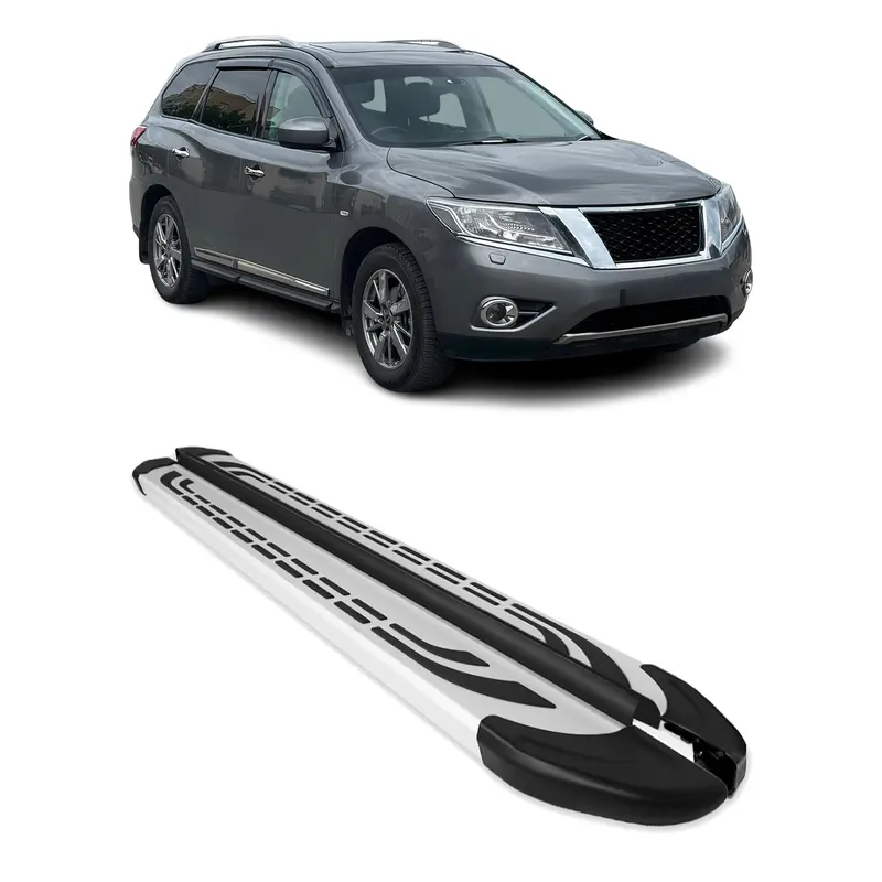 Marchepieds Latéraux pour Nissan Pathfinder IV 2013-2020 Aluminium Gris 2Pcs