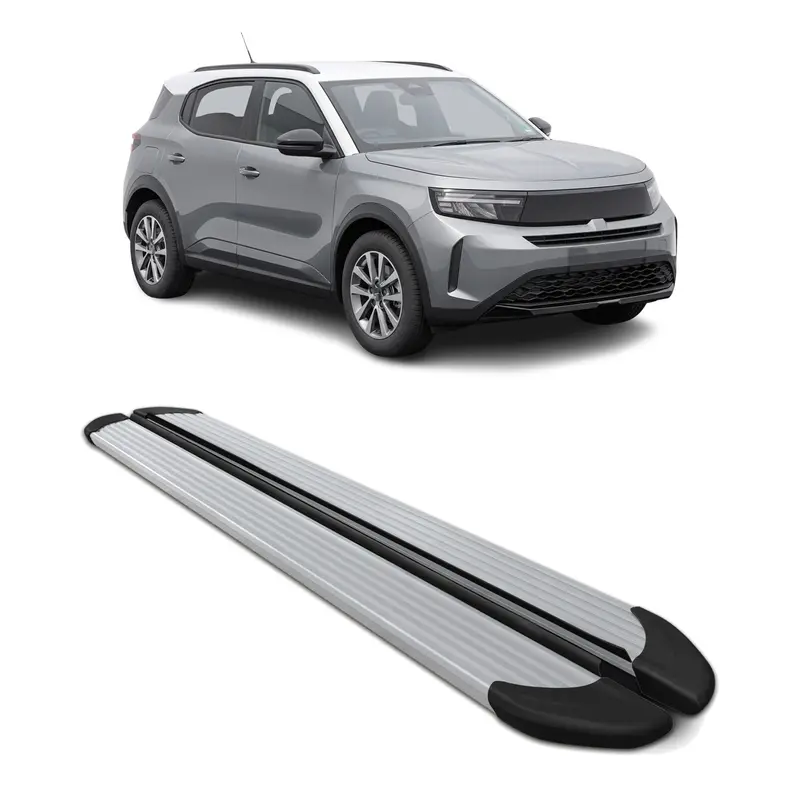 Marchepieds Latéraux pour Opel Frontera 2024-2026 Aluminium Argent 2Pcs
