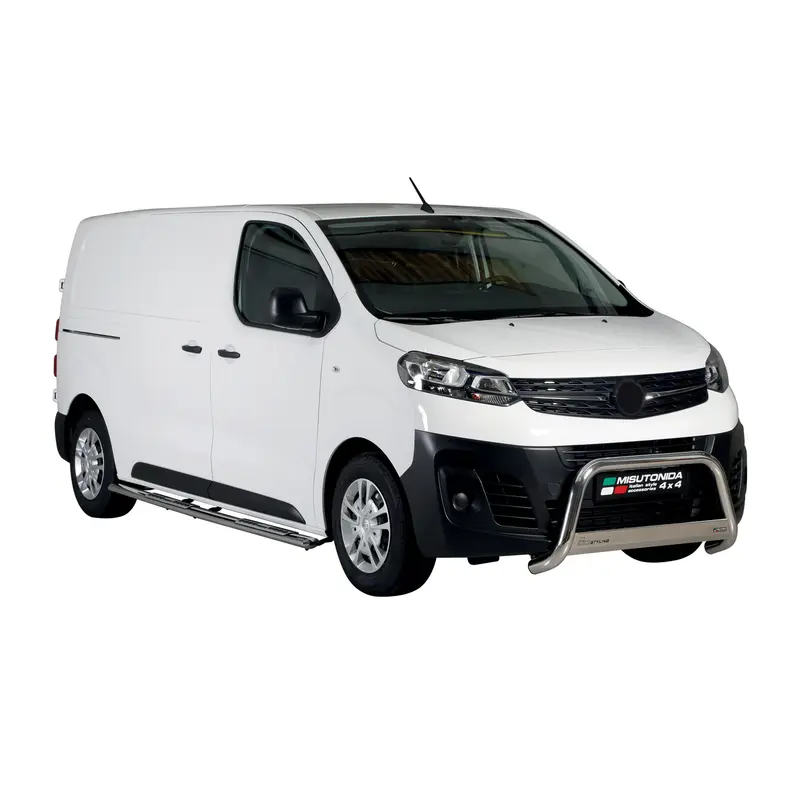 Marchepieds Latéraux pour Opel Vivaro C 2019-2026 L2 Acier Inoxydable Argent