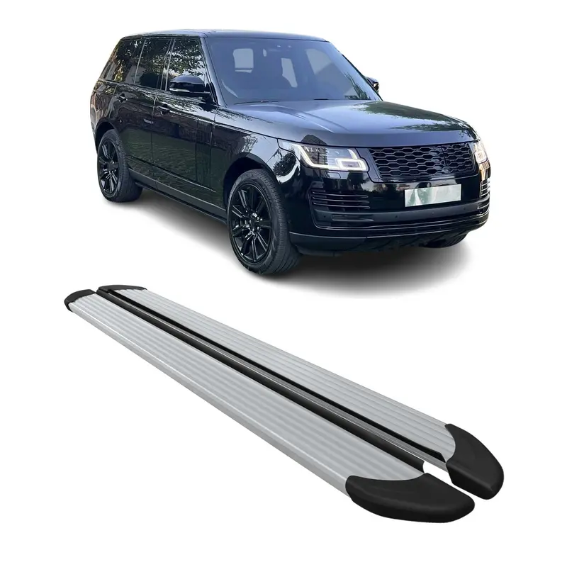 Marchepieds Latéraux pour Range Rover IV Vogue 2012-21 L1 SWB Aluminium Gris 2x
