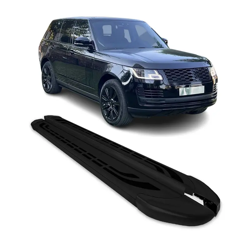 Marchepieds Latéraux pour Range Rover IV Vogue 2012-21 L1 SWB Aluminium Noir 2x