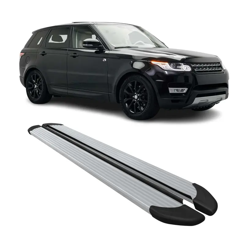 Marchepieds Latéraux pour Range Rover Sport 2013-2022 Aluminium Argent 2x