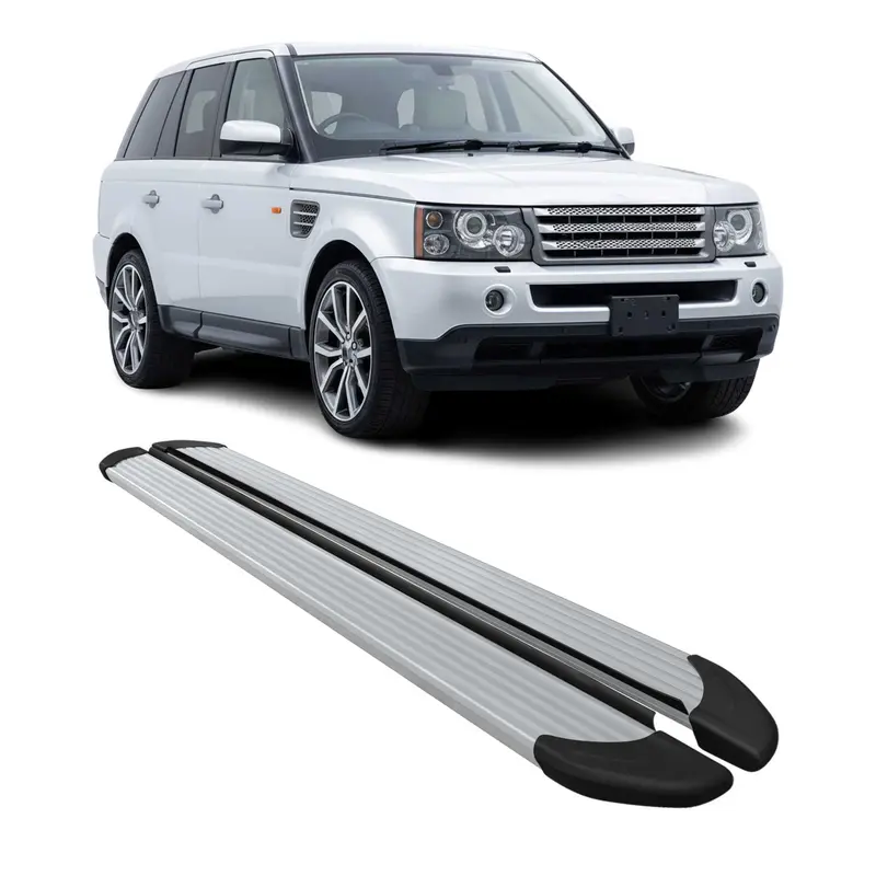 Marchepieds Latéraux pour Range Rover Sport L320 2005-2013 Aluminium Argent 2Pcs