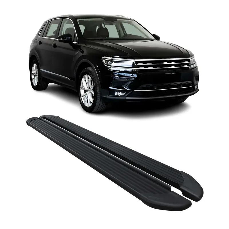 Marchepieds Latéraux pour VW Tiguan Allspace 2016-2023 Noir Aluminium 2Pcs
