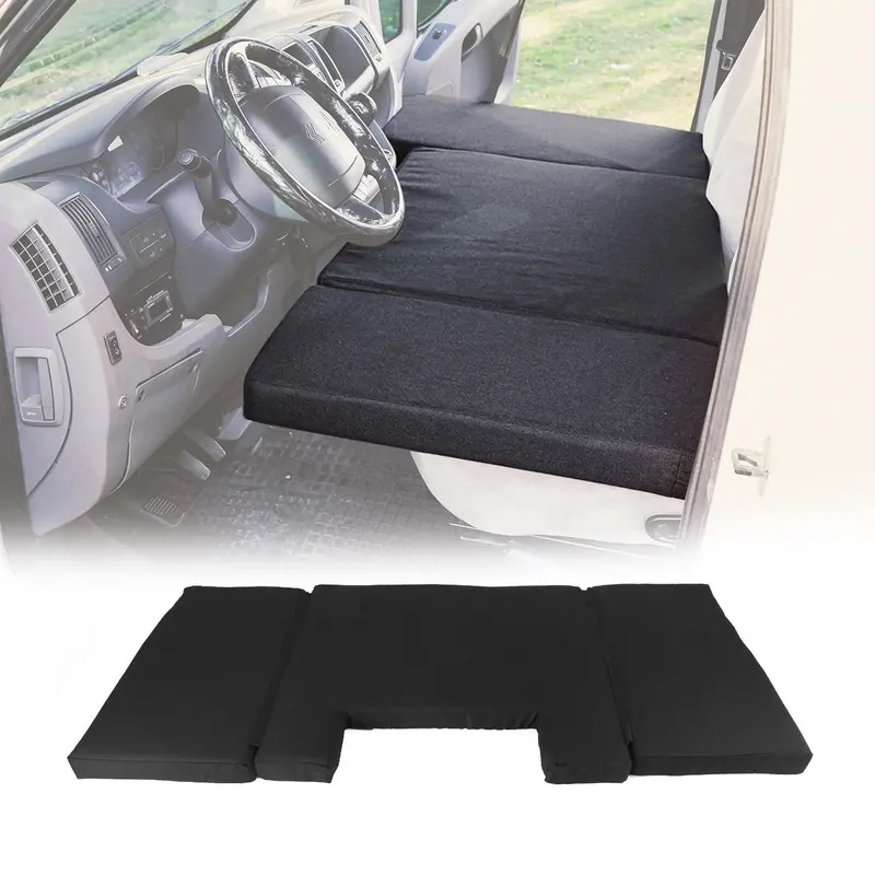 Matelas de Camping Pliable pour Mercedes Vito W447 2014-2026 Noir Polyester