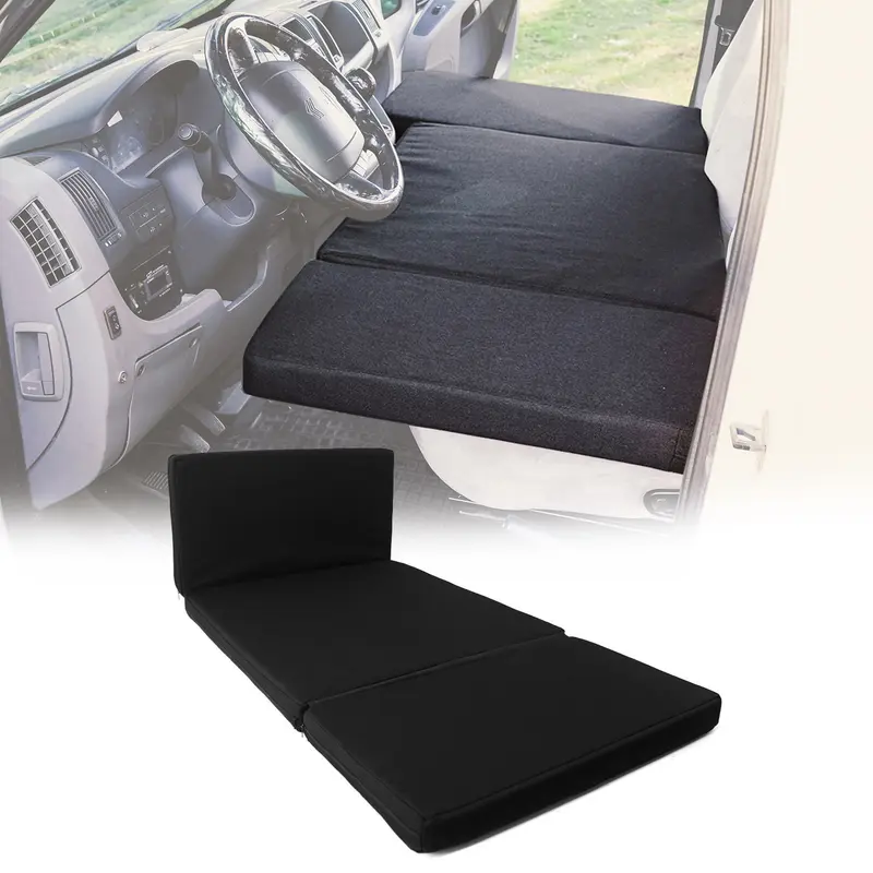 Matelas De Camping Pliable pour VW T4 Transporter 1990-2003 Noir