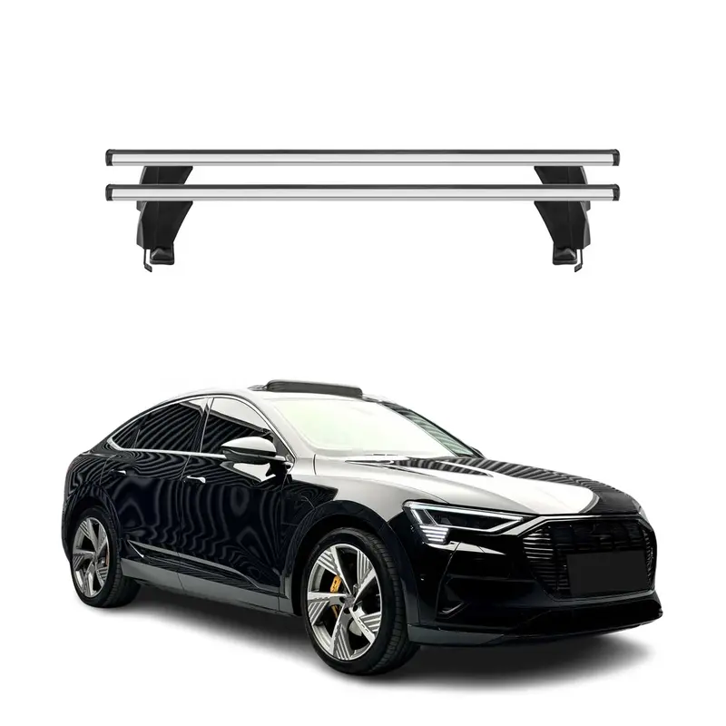 Menabo Barres de toit Transversales pour Audi e-tron Sportback 2021-2025 Gris 2x