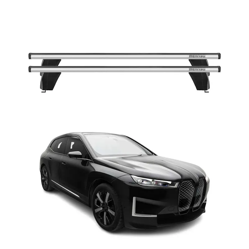 Menabo Barres de toit transversales pour BMW iX I20 2021-2026 Alu Gris
