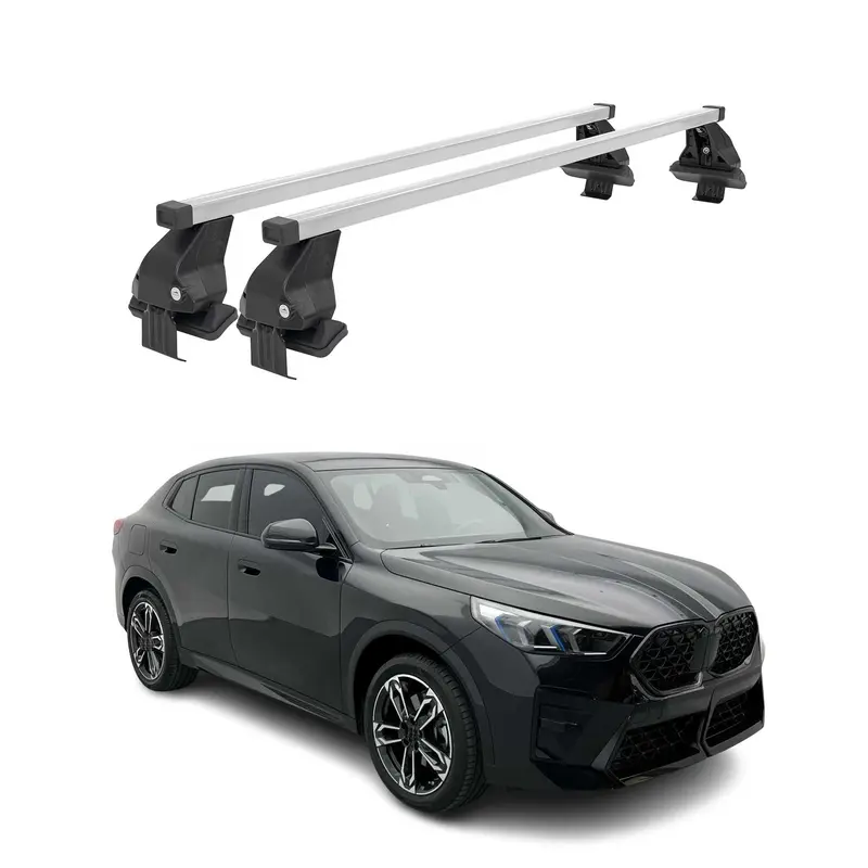 Menabo Barres de toit transversales pour BMW iX2 U10 2024-2026 Acier Gris 2x