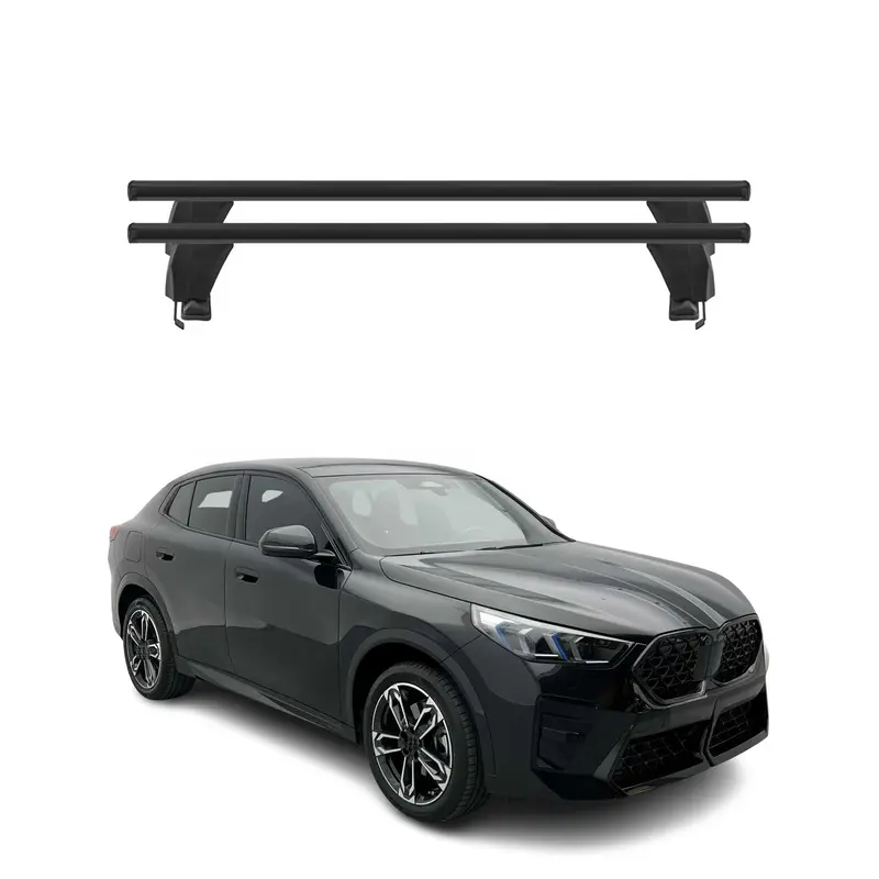 Menabo Barres de toit transversales pour BMW iX2 U10 2024-2026 Alu Noir 2x
