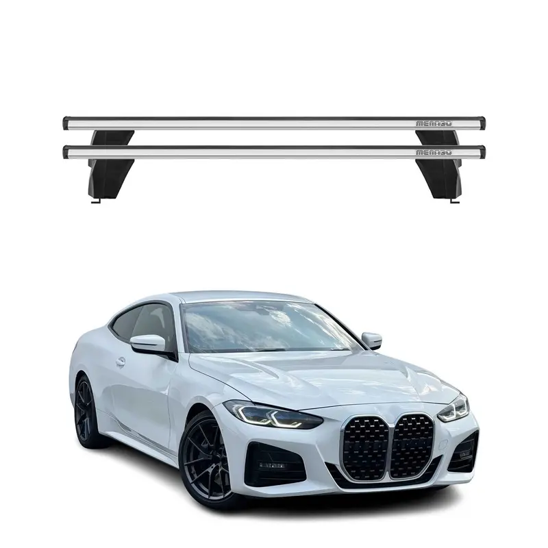 Menabo Barres de toit transversales pour BMW Série 4 G22 G82 Coupé 2020-2026 Alu