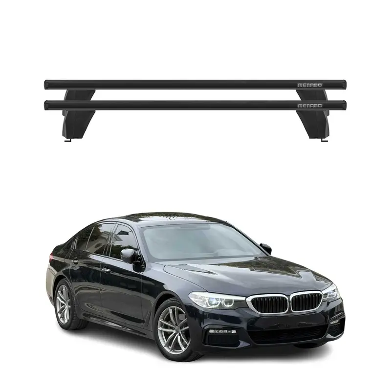 Menabo Barres de toit transversales pour BMW Série 5 G30 M5 F90 2016-2023 Noir