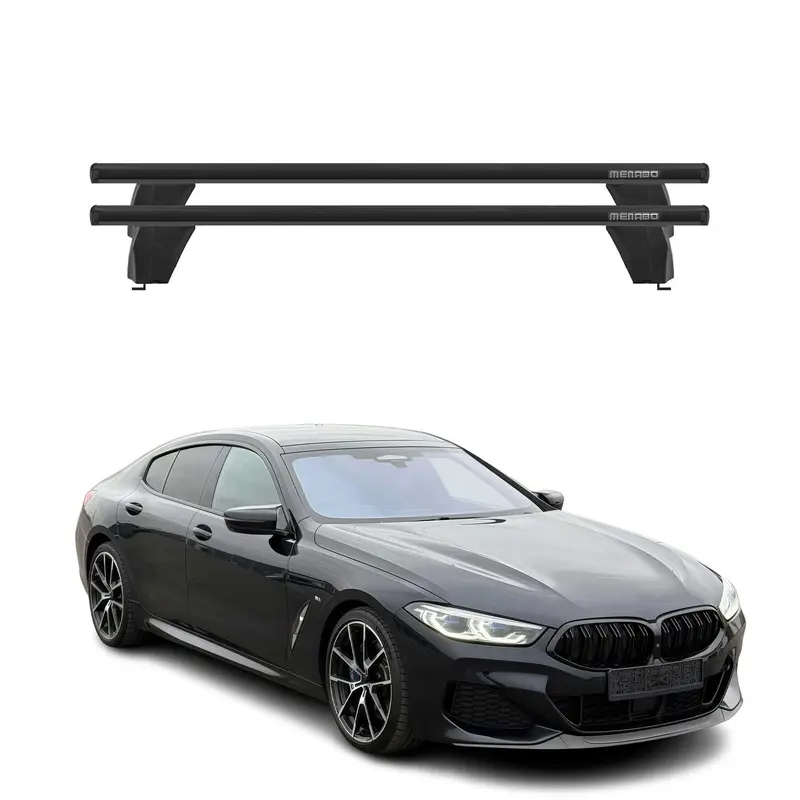 Menabo Barres de toit transversales pour BMW Série 8 G16 G15 2018-2026 Noir