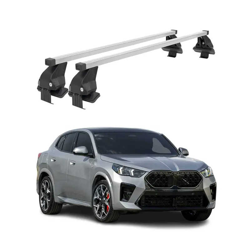 Menabo Barres de toit transversales pour BMW X2 U10 2023-2026 Acier Gris 2x