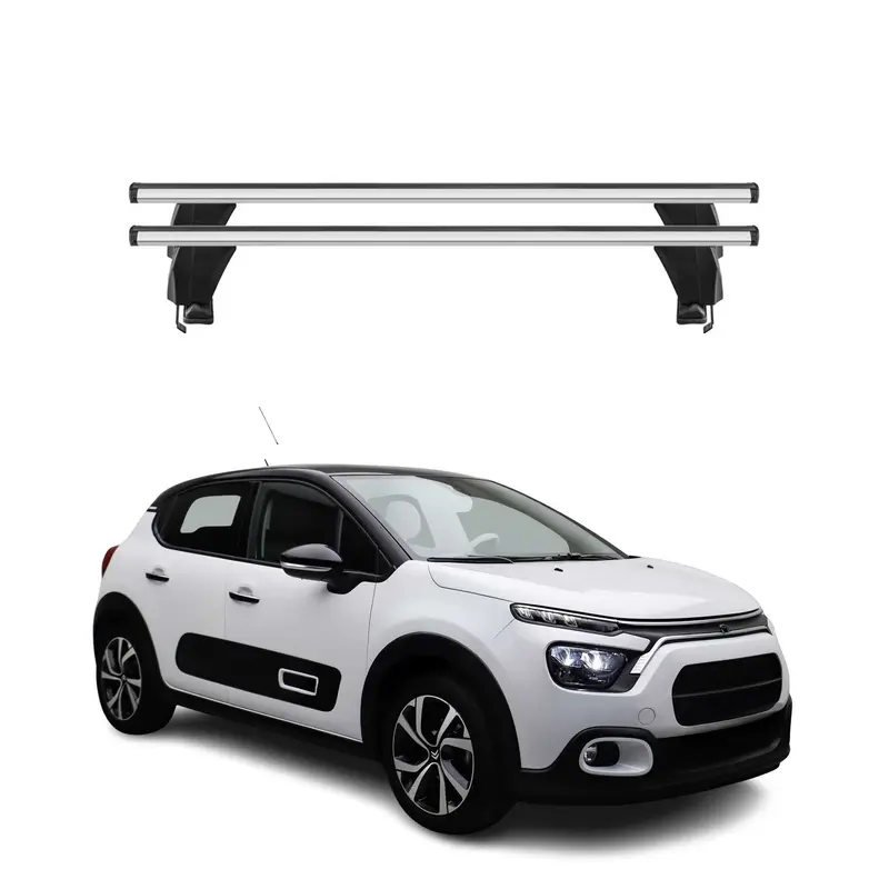 Menabo Barres de toit transversales pour Citroën C3 IV 2024-2026 Alu Gris 2x