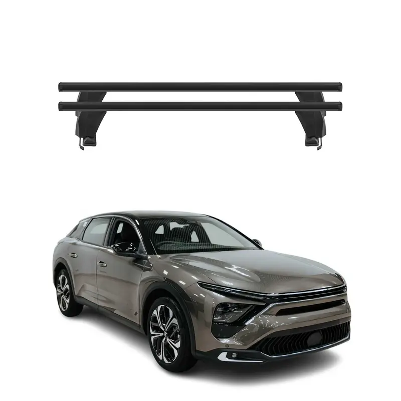 Menabo Barres de toit Transversales pour Citroen C5 X 2022-2026 en Alu Noir
