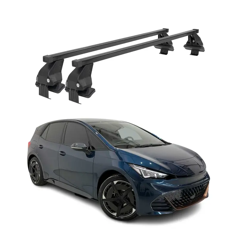Menabo Barres de toit transversales pour Cupra Born 2021-2026 FL Acier Noir 2x