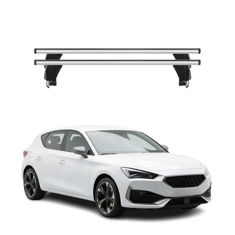 Menabo Barres de toit Transversales pour Cupra Leon IV 2020-2023 Pre-FL Gris 2x