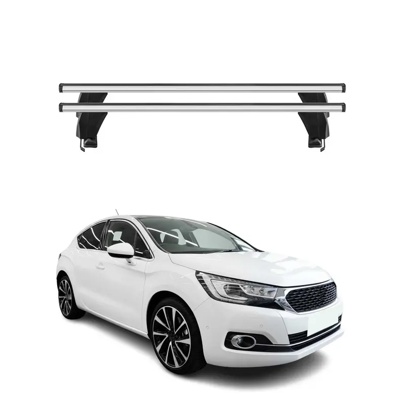 Menabo Barres de toit Transversales pour DS4 Crossback 2015-2021 Gris ABE 2x