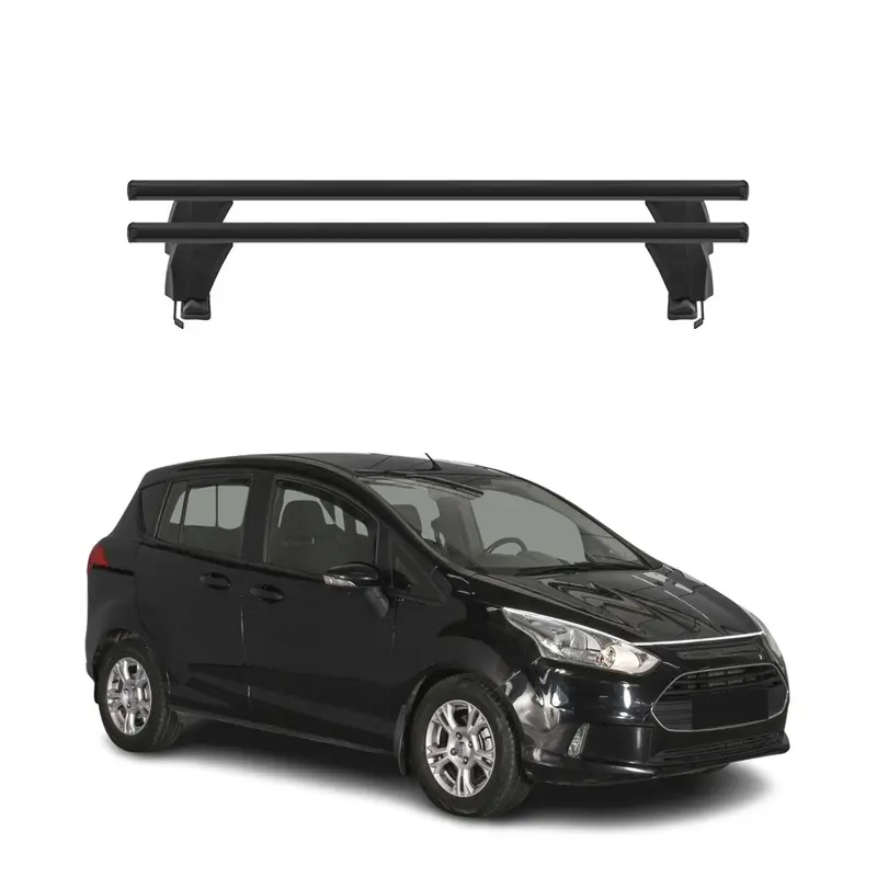 Menabo Barres de toit Transversales pour Ford B-Max 2012-2017 Noir ABE 2x