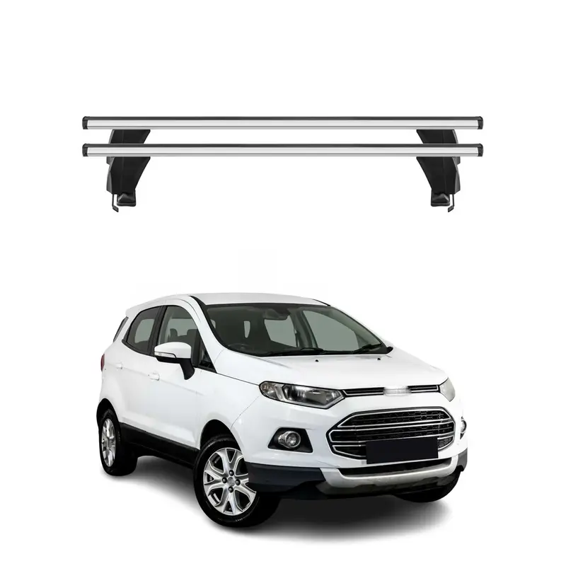 Menabo Barres de toit Transversales pour Ford Ecosport 2014-2017 Gris ABE 2x