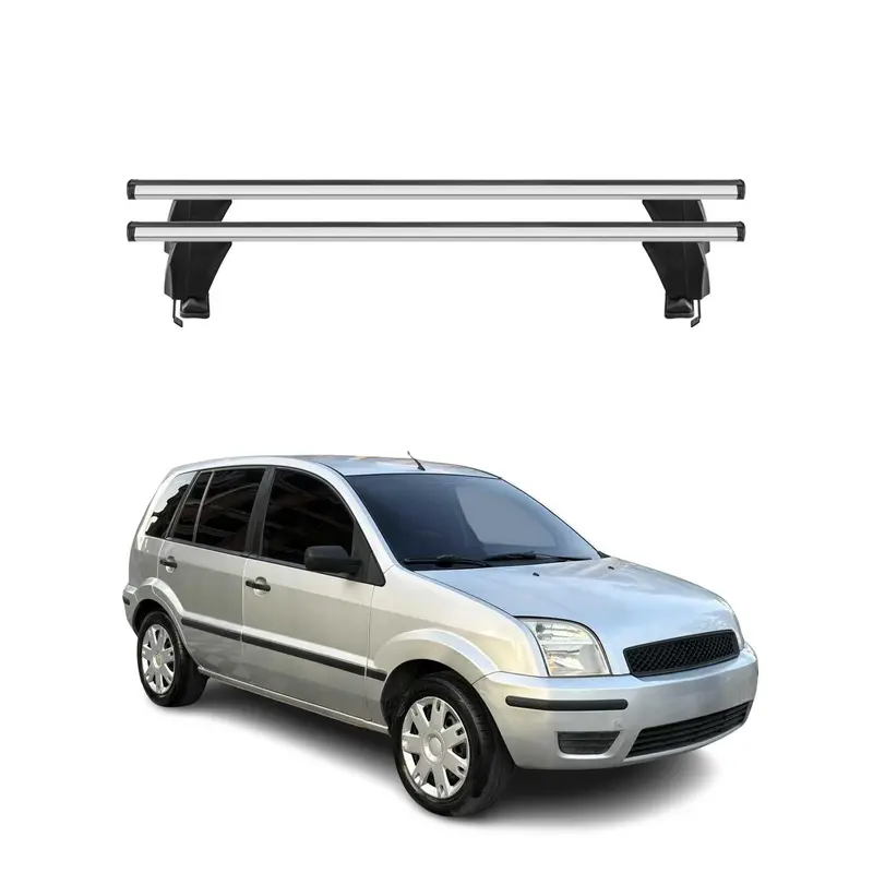 Menabo Barres de toit Transversales pour Ford Fusion 2002-2012 Gris ABE 2x