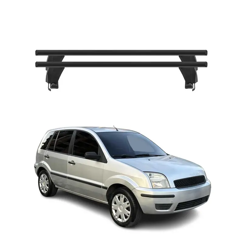 Menabo Barres de toit Transversales pour Ford Fusion 2002-2012 Noir ABE 2x