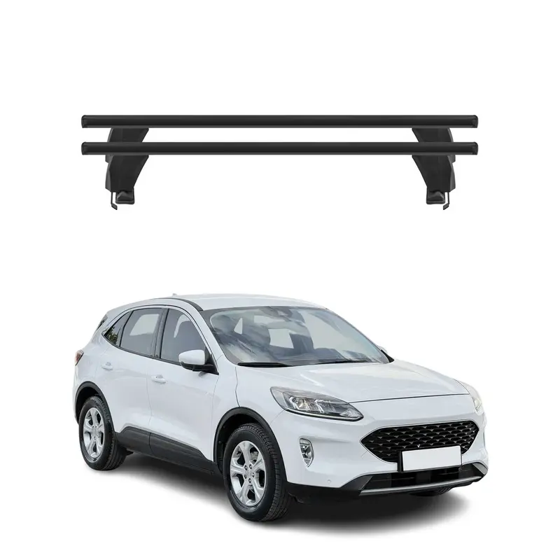Menabo Barres de toit Transversales pour Ford Kuga III 2019-2026 Noir ABE 2x